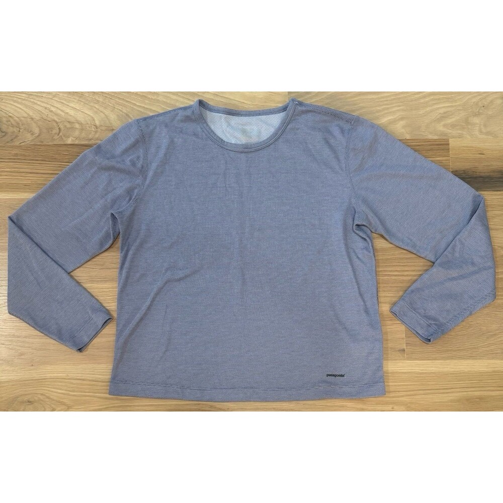 Patagonia Capilene Blue Long Sleeve Baselayer Size M
